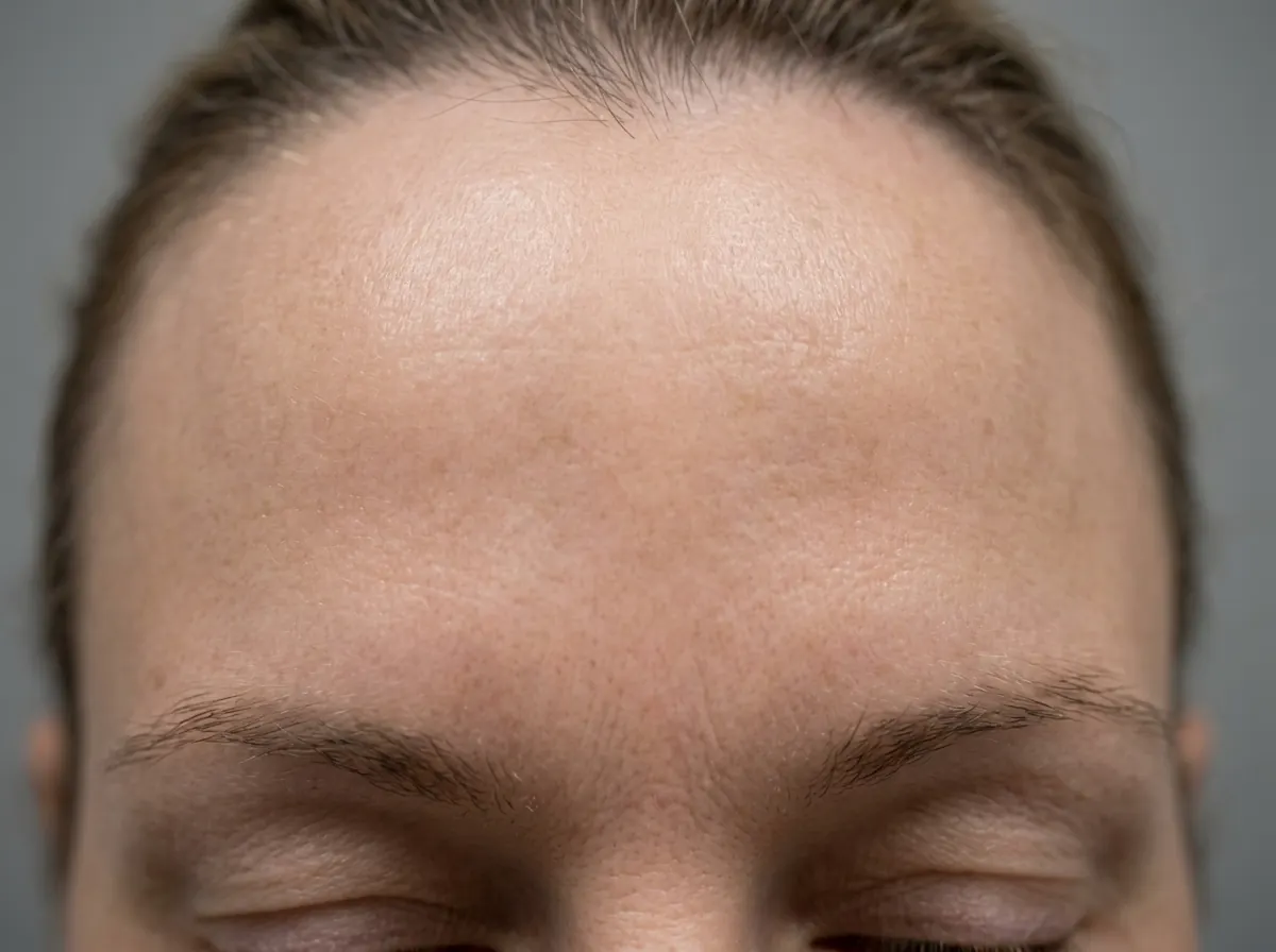 After Forehead and frown lines