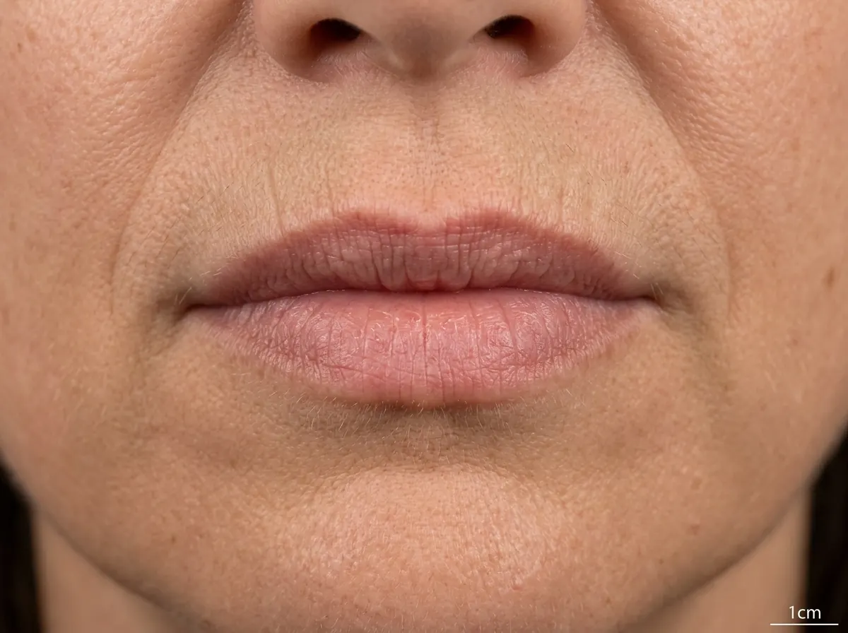 Before Subtle lip volume